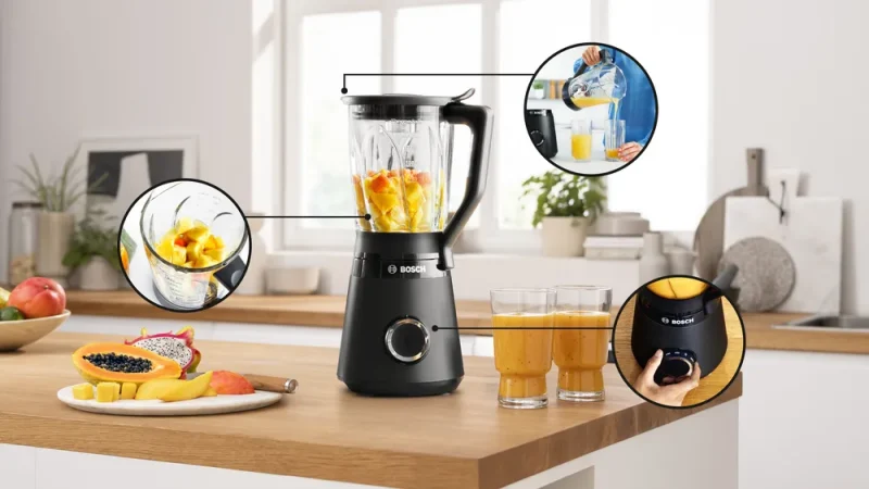 مخلوط کن بوش مدل MMB6172S روی میز